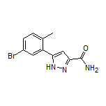 5-(5-Bromo-2-methylphenyl)-1H-pyrazole-3-carboxamide