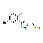 5-(5-Bromo-2-methylphenyl)-1H-pyrazole-3-methanamine
