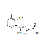 5-(2-Bromo-3-fluorophenyl)-1H-pyrazole-3-carboxylic Acid
