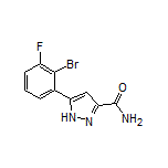 5-(2-Bromo-3-fluorophenyl)-1H-pyrazole-3-carboxamide