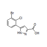 5-(3-Bromo-2-chlorophenyl)-1H-pyrazole-3-carboxylic Acid