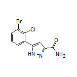 5-(3-Bromo-2-chlorophenyl)-1H-pyrazole-3-carboxamide