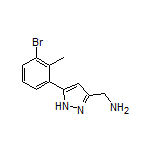 5-(3-Bromo-2-methylphenyl)-1H-pyrazole-3-methanamine