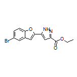 Ethyl 5-(5-Bromobenzofuran-2-yl)-1H-pyrazole-3-carboxylate