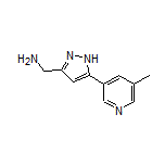5-(5-Methylpyridin-3-yl)-1H-pyrazole-3-methanamine