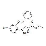 Ethyl 5-[2-(Benzyloxy)-4-bromophenyl]-1H-pyrazole-3-carboxylate