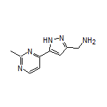5-(2-Methylpyrimidin-4-yl)-1H-pyrazole-3-methanamine