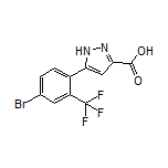 5-[4-Bromo-2-(trifluoromethyl)phenyl]-1H-pyrazole-3-carboxylic Acid
