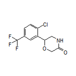 6-[2-Chloro-5-(trifluoromethyl)phenyl]morpholin-3-one