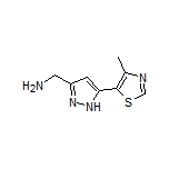 5-(4-Methylthiazol-5-yl)-1H-pyrazole-3-methanamine