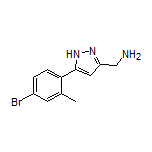 5-(4-Bromo-2-methylphenyl)-1H-pyrazole-3-methanamine