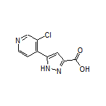 5-(3-Chloropyridin-4-yl)-1H-pyrazole-3-carboxylic Acid