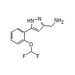 5-[2-(Difluoromethoxy)phenyl]-1H-pyrazole-3-methanamine