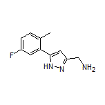 5-(5-Fluoro-2-methylphenyl)-1H-pyrazole-3-methanamine