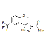 5-[2-Methoxy-5-(trifluoromethyl)phenyl]-1H-pyrazole-3-carboxamide