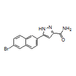 5-(6-Bromonaphthalen-2-yl)-1H-pyrazole-3-carboxamide