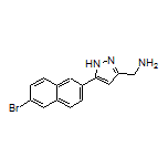 5-(6-Bromonaphthalen-2-yl)-1H-pyrazole-3-methanamine