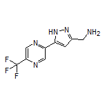 5-[5-(Trifluoromethyl)pyrazin-2-yl]-1H-pyrazole-3-methanamine