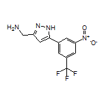 5-[3-Nitro-5-(trifluoromethyl)phenyl]-1H-pyrazole-3-methanamine