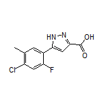 5-(4-Chloro-2-fluoro-5-methylphenyl)-1H-pyrazole-3-carboxylic Acid