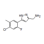 5-(4-Chloro-2-fluoro-5-methylphenyl)-1H-pyrazole-3-methanamine