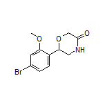 6-(4-Bromo-2-methoxyphenyl)morpholin-3-one