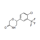 6-[4-Chloro-3-(trifluoromethyl)phenyl]morpholin-3-one