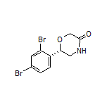 (S)-6-(2,4-Dibromophenyl)morpholin-3-one