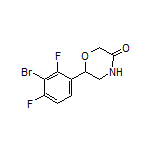 6-(3-Bromo-2,4-difluorophenyl)morpholin-3-one
