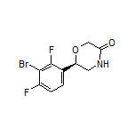 (R)-6-(3-Bromo-2,4-difluorophenyl)morpholin-3-one