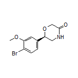 (R)-6-(4-Bromo-3-methoxyphenyl)morpholin-3-one
