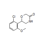 6-(2-Chloro-6-methoxyphenyl)morpholin-3-one