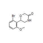 6-(2-Bromo-6-methoxyphenyl)morpholin-3-one