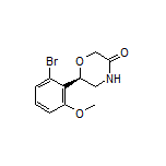 (R)-6-(2-Bromo-6-methoxyphenyl)morpholin-3-one
