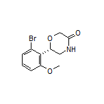 (S)-6-(2-Bromo-6-methoxyphenyl)morpholin-3-one