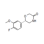 (S)-6-(4-Fluoro-3-methoxyphenyl)morpholin-3-one