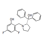 (S)-3,5-Difluoro-2-[[2-(hydroxydiphenylmethyl)pyrrolidin-1-yl]methyl]phenol
