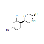 (R)-6-(4-Bromo-2-chlorophenyl)morpholin-3-one