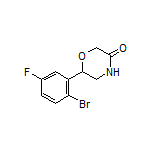 6-(2-Bromo-5-fluorophenyl)morpholin-3-one