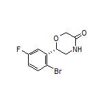 (S)-6-(2-Bromo-5-fluorophenyl)morpholin-3-one