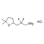 3-(5,5-Dimethyltetrahydrofuran-2-yl)-2,2-difluoro-1-propanamine Hydrochloride