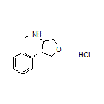 (3S,4R)-N-Methyl-4-phenyltetrahydrofuran-3-amine Hydrochloride