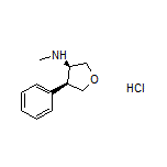 (3R,4S)-N-Methyl-4-phenyltetrahydrofuran-3-amine Hydrochloride