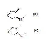 cis-N,4-Dimethyltetrahydrofuran-3-amine Hydrochloride
