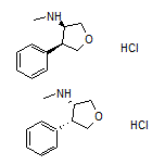 cis-N-Methyl-4-phenyltetrahydrofuran-3-amine Hydrochloride