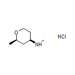 (2R,4R)-N,2-Dimethyltetrahydro-2H-pyran-4-amine Hydrochloride