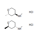 trans-N,2-Dimethyltetrahydro-2H-pyran-4-amine Hydrochloride