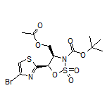 [(4R,5R)-5-(4-Boc-thiazol-2-yl)-3-chloro-2,2-dioxido-1,2,3-oxathiazolidin-4-yl]methyl Acetate