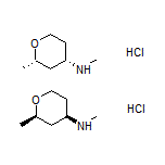 cis-N,2-Dimethyltetrahydro-2H-pyran-4-amine Hydrochloride