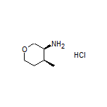 (3S,4S)-4-Methyltetrahydro-2H-pyran-3-amine Hydrochloride